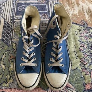 Acrylic Painted High Top Converses